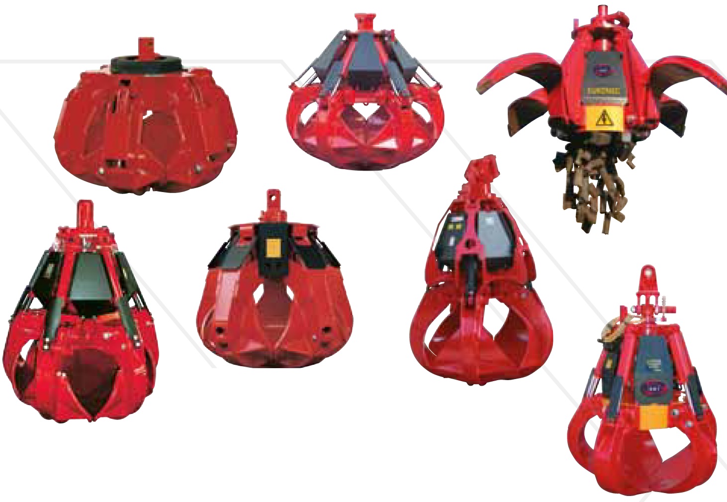 Hydrauliczne chwytaki, łyżki, czerpaki i rotatory