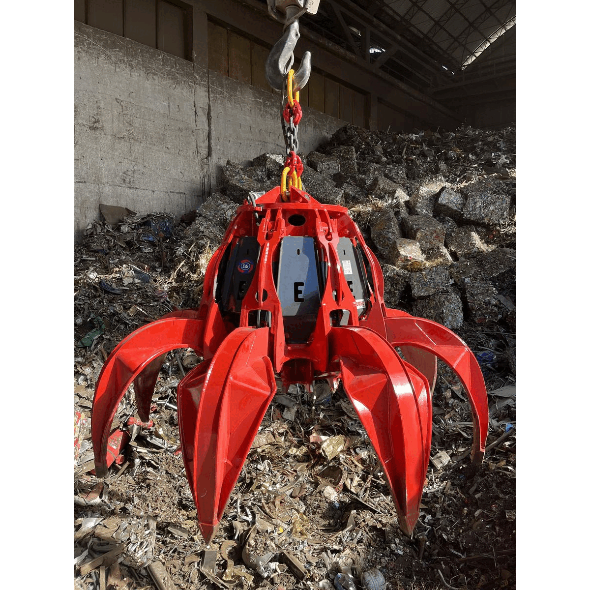 Elektro-hydrauliczne chwytaki, łyżki, czerpaki