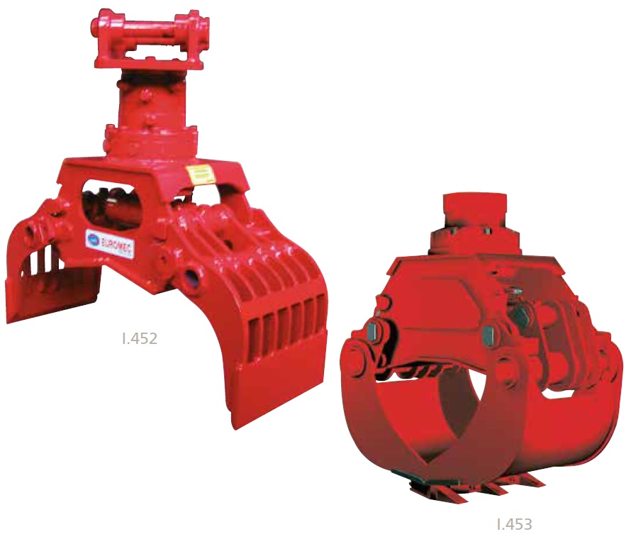 Nożyce do złomu i demontażu, szczypce sortujące i szczęki wyburzeniowe